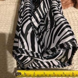 Zebra Print cosmetics bag.